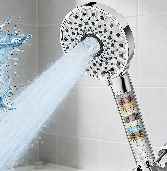 Deep Cleaning Water-Saving Handheld Showerhead - Anti-clogging structure maintains consistent water flow
