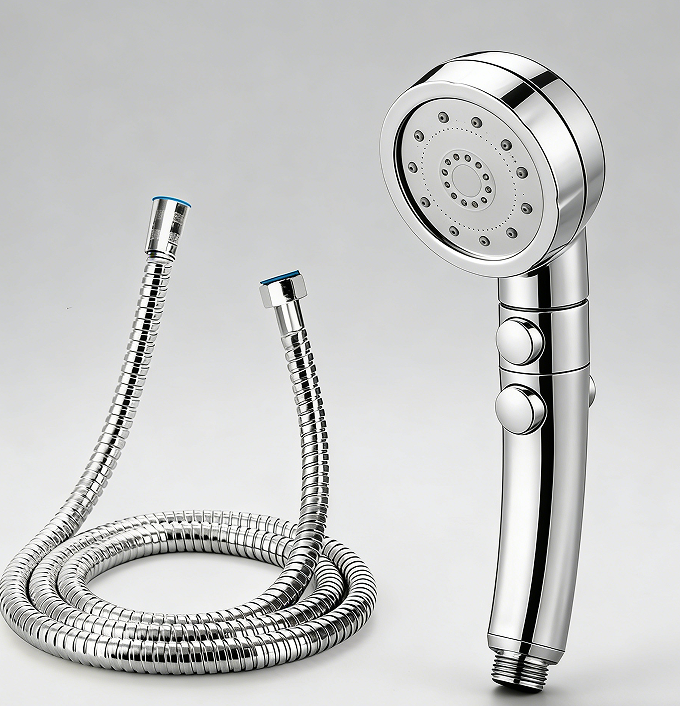 Convenient Start/Stop Water-Saving Showerhead - Easy control for improved efficiency