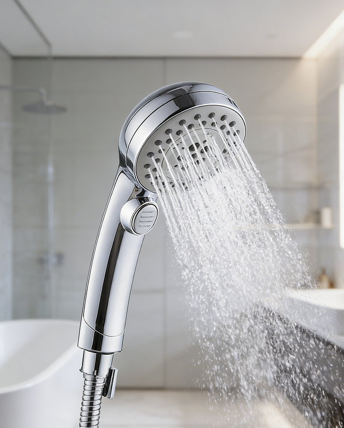 One-Button Control Water-Saving Showerhead - Multiple spray modes for free switching
