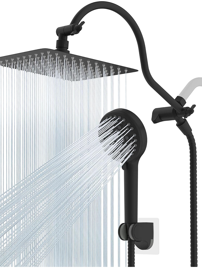 Dual-mode Rain Shower System - Overhead shower and handheld combination with extension arm