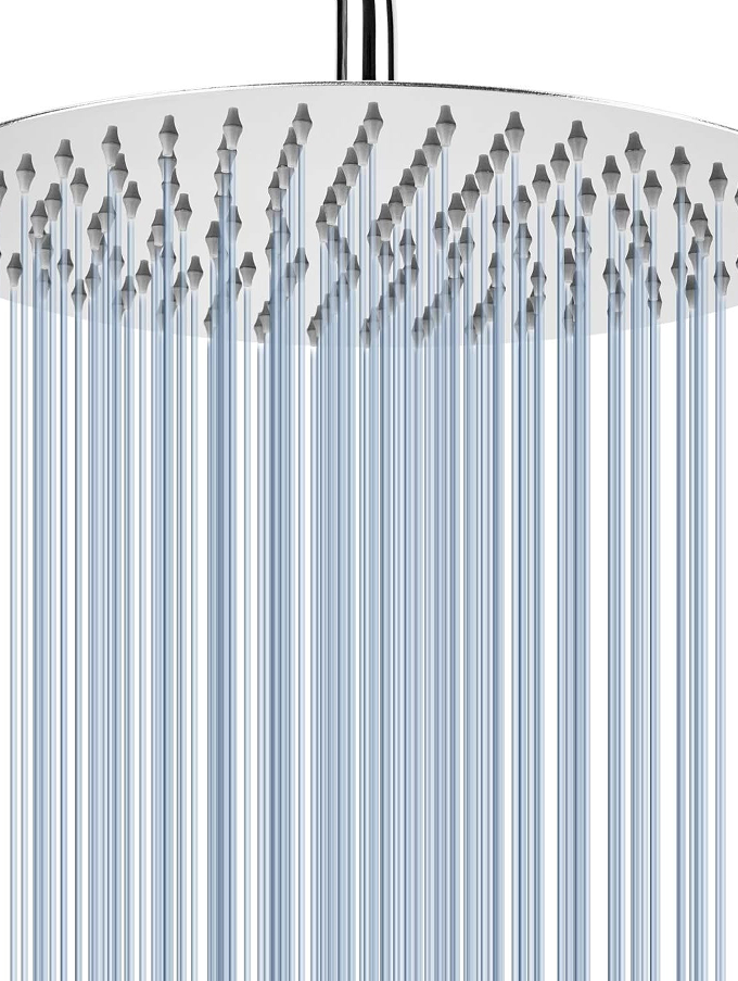 All-metal Rain Shower Head - Sturdy structure ensures long-lasting use