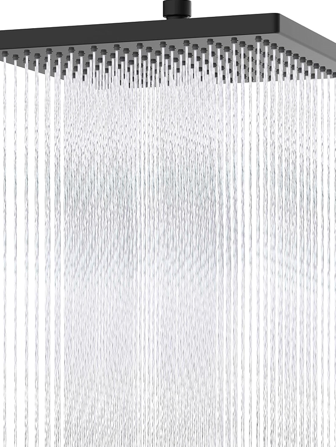 Stainless Steel Rain Shower Head System - Easy installation for a refreshing experience