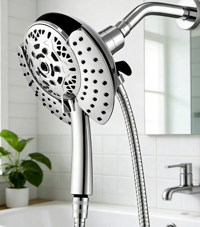Powerful Water-Saving Handheld Showerhead - Optimized water flow specifically for low water pressure environments